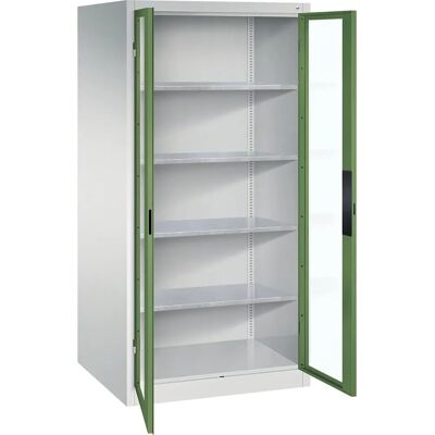 Armoire C+P gris clair / vert réséda - Rangement - Publicité Armoire C+P gris clair / vert réséda - Rangement - Publicité