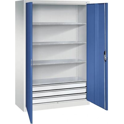 Armoire en acier C+P 120x50x195cm - Grande capacité - Publicité Armoire en acier C+P 120x50x195cm - Grande capacité - Publicité