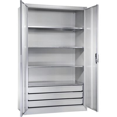 Armoire de stockage C+P - 120x60x195 cm - Gris clair - Publicité Armoire de stockage C+P - 120x60x195 cm - Gris clair - Publicité