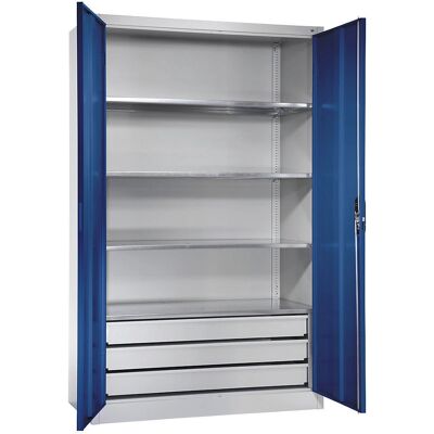 C+P Stauraum-Schrank - Stahl, abschließbar, 4 Regale C+P Stauraum-Schrank - Stahl, abschließbar, 4 Regale