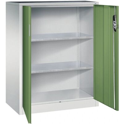 C+P Armoire de stockage en acier gris clair / vert reseda - 1200 x 930 x 500 mm - Publicité C+P Armoire de stockage en acier gris clair / vert reseda - 1200 x 930 x 500 mm - Publicité