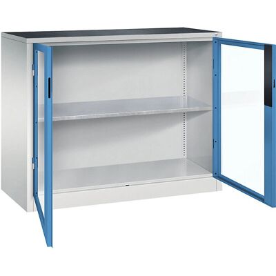 C+P Armoire de rangement gris clair / bleu clair - Storage Cabinet - Publicité C+P Armoire de rangement gris clair / bleu clair - Storage Cabinet - Publicité