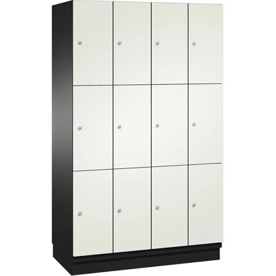 C+P Stahlschrank mit 12 Fächern - Weiß - Schrank C+P Stahlschrank mit 12 Fächern - Weiß - Schrank