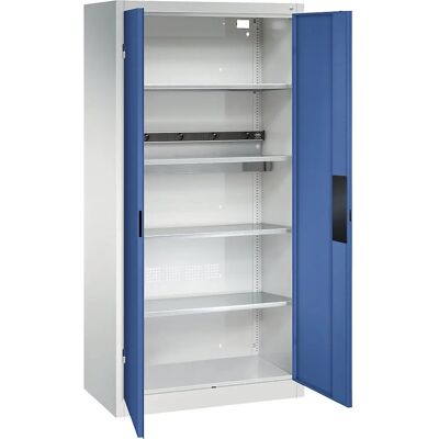 Armoire de chargement de batteries BASIC - Acier, Gris clair / Bleu genciana - Publicité Armoire de chargement de batteries BASIC - Acier, Gris clair / Bleu genciana - Publicité