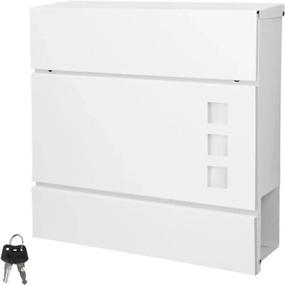 ECD Germany Cassetta Postale Moderna - 37x10.5x36.5cm Bianco ECD Germany Cassetta Postale Moderna - 37x10.5x36.5cm Bianco