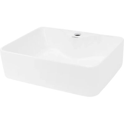 Ecd-Germany Lavabo en Céramique Moderne Minimaliste - Lavabo de Salle de Bain - Publicité Ecd-Germany Lavabo en Céramique Moderne Minimaliste - Lavabo de Salle de Bain - Publicité