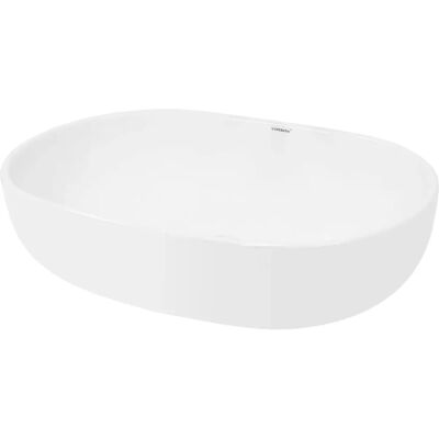 ECD Germany Keramikwaschbecken 600x420mm Modern Minimalistischer Stil ECD Germany Keramikwaschbecken 600x420mm Modern Minimalistischer Stil
