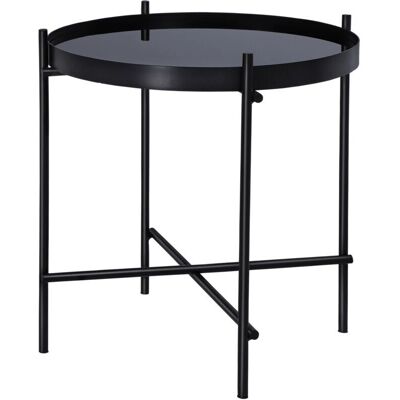WOMO-DESIGN Mesa de Centro Negra ø 43x45 cm WOMO-DESIGN Mesa de Centro Negra ø 43x45 cm