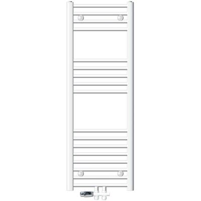ECD GERMANY Radiatore Bagno Sahara - 400x1200mm Bianco Curvo con Termostato ECD GERMANY Radiatore Bagno Sahara - 400x1200mm Bianco Curvo con Termostato