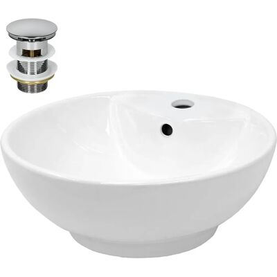 Lavabo de Salle de Bain ECD GERMANY 45,5x18,5 cm Céramique Blanc Moderne - Publicité Lavabo de Salle de Bain ECD GERMANY 45,5x18,5 cm Céramique Blanc Moderne - Publicité