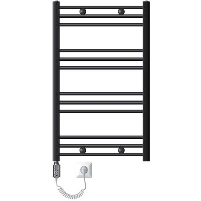 ECD GERMANY Radiatore elettrico per asciugamani - 600W - 600 x 800 mm - Antracite - Connessione laterale sinistra ECD GERMANY Radiatore elettrico per asciugamani - 600W - 600 x 800 mm - Antracite - Connessione laterale sinistra