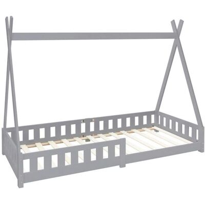 Cama infantil ML Design - Estilo tipi, 200x90cm, Protecciones Cama infantil ML Design - Estilo tipi, 200x90cm, Protecciones