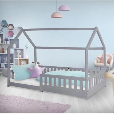 Lit enfant ML-DESIGN - 90x200cm, Barrière de sécurité, Style Scandinave - Publicité Lit enfant ML-DESIGN - 90x200cm, Barrière de sécurité, Style Scandinave - Publicité