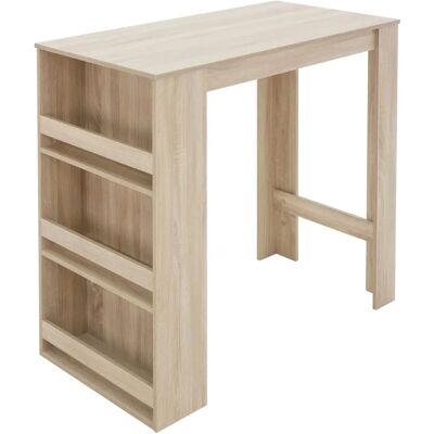 Stół barowy ML-DESIGN z 3 półkami dąb Sonoma Stół barowy ML-DESIGN z 3 półkami dąb Sonoma