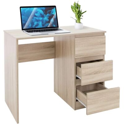 ML-DESIGN Biurko Sonoma Dąb z 3 Szufladami ML-DESIGN Biurko Sonoma Dąb z 3 Szufladami