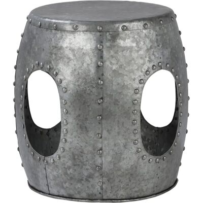 WOMO-DESIGN Mesa Auxiliar Vantaa Industrial en Metal - Redonda 38cm WOMO-DESIGN Mesa Auxiliar Vantaa Industrial en Metal - Redonda 38cm