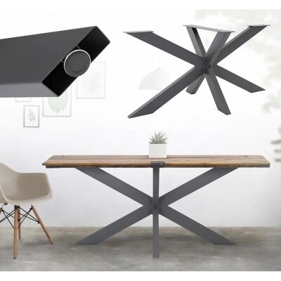 Cadre de table industriel ML-Design 78x71x150cm - Type de table - Publicité Cadre de table industriel ML-Design 78x71x150cm - Type de table - Publicité