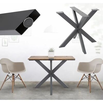 Cadre de Table ML-Design 85x71x85cm - Style Industriel - Publicité Cadre de Table ML-Design 85x71x85cm - Style Industriel - Publicité