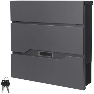 ML-DESIGN Ecd Duitsland Wandbrievenbus 37x11x36,5cm Staal Modern Design ML-DESIGN Ecd Duitsland Wandbrievenbus 37x11x36,5cm Staal Modern Design