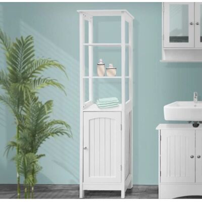 ML-Design Armario de Baño - Blanco, 40x160x32 cm, Con Estantes ML-Design Armario de Baño - Blanco, 40x160x32 cm, Con Estantes