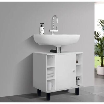 ML-Design Szafka łazienkowa Biała 60x54x32 cm z 6 półkami ML-Design Szafka łazienkowa Biała 60x54x32 cm z 6 półkami