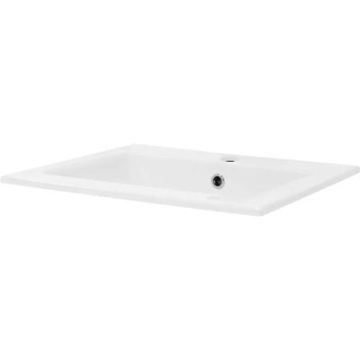 ML-Design Lavabo de cerámica moderna - diseño angular que ahorra espacio ML-Design Lavabo de cerámica moderna - diseño angular que ahorra espacio