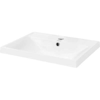 Umywalka ceramiczna prostokątna ML-Design - Łazienka lub WC dla gości Umywalka ceramiczna prostokątna ML-Design - Łazienka lub WC dla gości