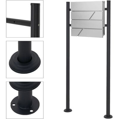 ML-DESIGN Modell 37x11x37cm Modern Postkasten Edelstahl Sicher Verschlossen ML-DESIGN Modell 37x11x37cm Modern Postkasten Edelstahl Sicher Verschlossen