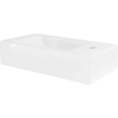 Lavabo de Salle de Bain ML-Design - Céramique Blanche Rectangulaire Moderne - Publicité Lavabo de Salle de Bain ML-Design - Céramique Blanche Rectangulaire Moderne - Publicité