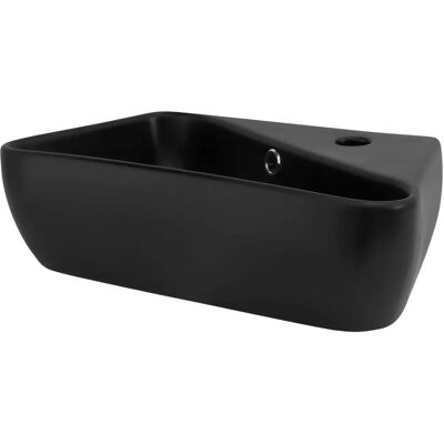Lavabo en céramique noir ML-Design - Salle de bain - Publicité Lavabo en céramique noir ML-Design - Salle de bain - Publicité