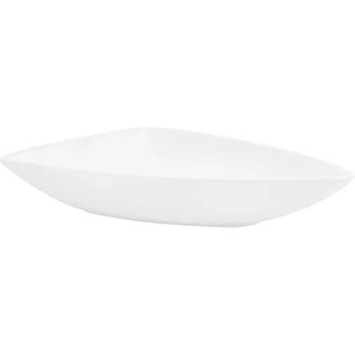 Lavabo triangular de cerámica ML-Design - Estilo moderno y pared o sobre encimera Lavabo triangular de cerámica ML-Design - Estilo moderno y pared o sobre encimera