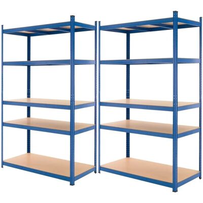 Regały stalowe ECD GERMANY - 200x100x50cm - Niebieskie Regały stalowe ECD GERMANY - 200x100x50cm - Niebieskie