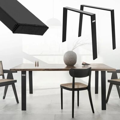 ML-Design Przemysłowe Metalowe Nogi do Stołu 90x72cm - Zestaw 2 ML-Design Przemysłowe Metalowe Nogi do Stołu 90x72cm - Zestaw 2