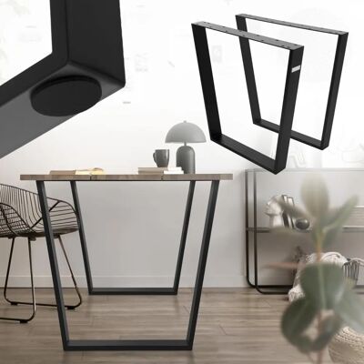 ML-Design Set 2 Teollisuusmetallijalkaa - 75x72cm ML-Design Set 2 Teollisuusmetallijalkaa - 75x72cm