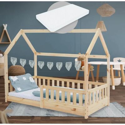 Lit enfant naturel ML-Design avec matelas 80x160cm - Publicité Lit enfant naturel ML-Design avec matelas 80x160cm - Publicité