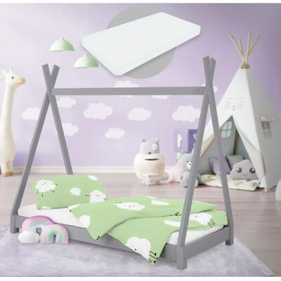 ML Design Kinderbed - 80x160cm met Speelhuis - Kinderbed voor Kinderen ML Design Kinderbed - 80x160cm met Speelhuis - Kinderbed voor Kinderen