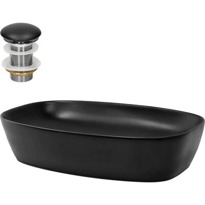 ML-Design Matowa Czarna Ceramika 605x385x140mm ML-Design Matowa Czarna Ceramika 605x385x140mm