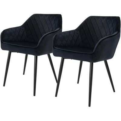 ML-DESIGN - Zestaw 2 Krzeseł z Aksamitu - Nowoczesny Styl ML-DESIGN - Zestaw 2 Krzeseł z Aksamitu - Nowoczesny Styl