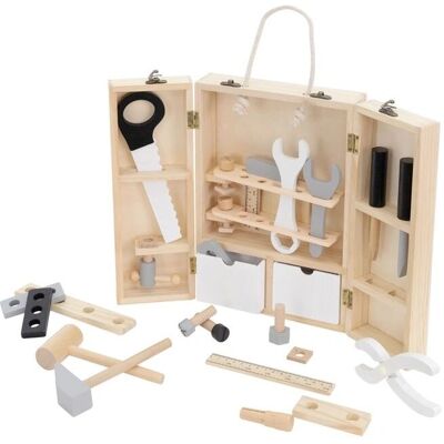 JOYZ Ensemble d'Outils en Bois pour Enfants 1+ - Jouet Éducatif Montessori - Publicité JOYZ Ensemble d'Outils en Bois pour Enfants 1+ - Jouet Éducatif Montessori - Publicité