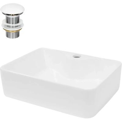 ECD GERMANY Lavabo in Ceramica 480x380x140mm - Bagno ECD GERMANY Lavabo in Ceramica 480x380x140mm - Bagno