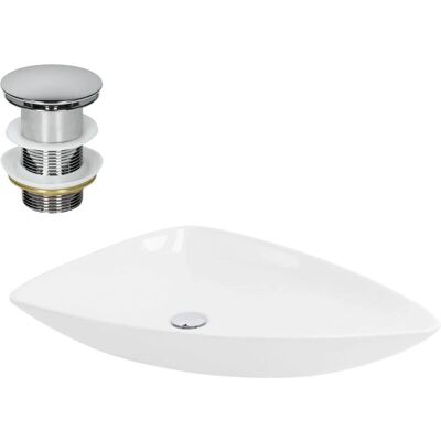 ML-Design Moderner Dreieckiger Keramikwaschbecken - Leicht zu Reinigen & Universell ML-Design Moderner Dreieckiger Keramikwaschbecken - Leicht zu Reinigen & Universell