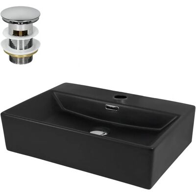 ML-Design Lavabo Cerámico Rectangular Modern de Pared o Encimera ML-Design Lavabo Cerámico Rectangular Modern de Pared o Encimera