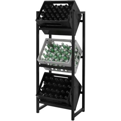 ML-Design Stahlregal für Getränke – 3 Kisten, Stabil, 150kg ML-Design Stahlregal für Getränke – 3 Kisten, Stabil, 150kg