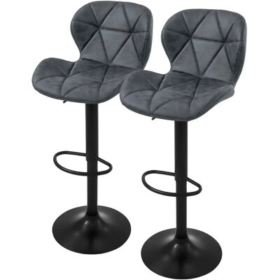ML-DESIGN Set van 2 Kunstleder Barkrukken - Verstelbaar & Draaiend ML-DESIGN Set van 2 Kunstleder Barkrukken - Verstelbaar & Draaiend