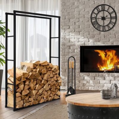 ML-Design 100x150x25 cm Range à bois - Solution de stockage de bois - Publicité ML-Design 100x150x25 cm Range à bois - Solution de stockage de bois - Publicité