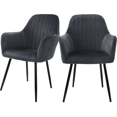 ML-DESIGN 2x Eetkamerstoelen - Fluweel, Ergonomisch, Modern ML-DESIGN 2x Eetkamerstoelen - Fluweel, Ergonomisch, Modern