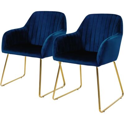 ML-Design Chaise de salle à manger en velours bleu - Chaise moderne - Publicité ML-Design Chaise de salle à manger en velours bleu - Chaise moderne - Publicité