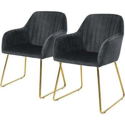 ML-Design 2 Chaises de Salle à Manger en Velours - Mobilier Moderne Élégant - Publicité ML-Design 2 Chaises de Salle à Manger en Velours - Mobilier Moderne Élégant - Publicité