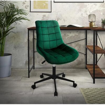 ML-DESIGN Grüne Samtstoff Bürostuhl mit Höhenverstellung & Rollen - Bürostuhl ML-DESIGN Grüne Samtstoff Bürostuhl mit Höhenverstellung & Rollen - Bürostuhl