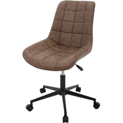 Chaise de Bureau ML-Design - Siège ergonomique réglable en hauteur - Marron - Publicité Chaise de Bureau ML-Design - Siège ergonomique réglable en hauteur - Marron - Publicité